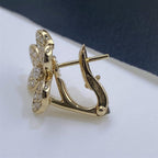 [Elowen jewels ]FRIVOLE GOLD FLOWER DIAMOND EARRINGS