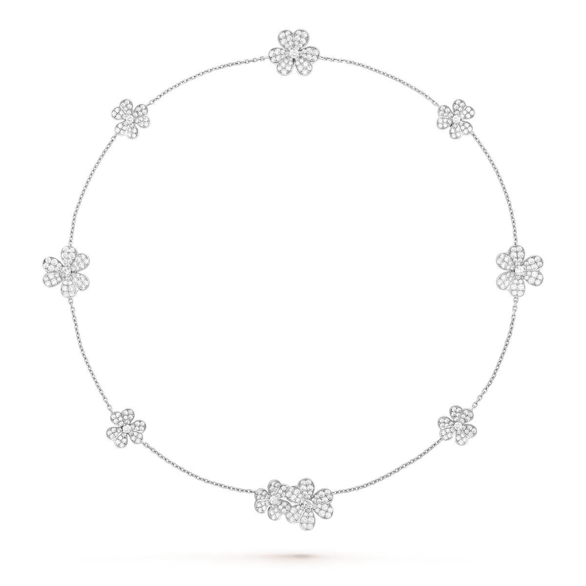 [Elowen jewels ]FRIVOLE SILVER 9 FLOWERS NECKLACE