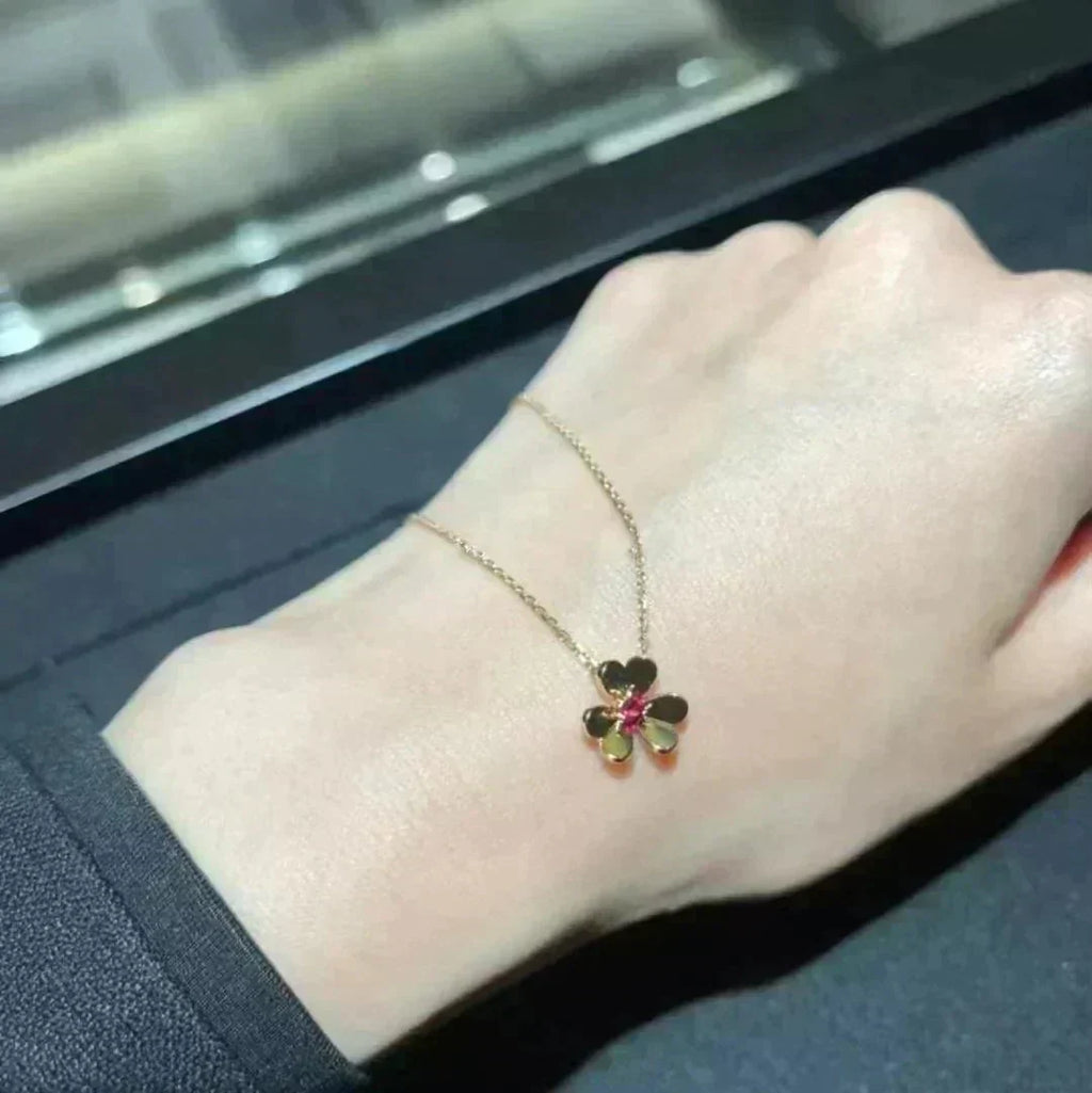 [Elowen jewels ]FRIVOLE GOLDENE BLUMENKETTE