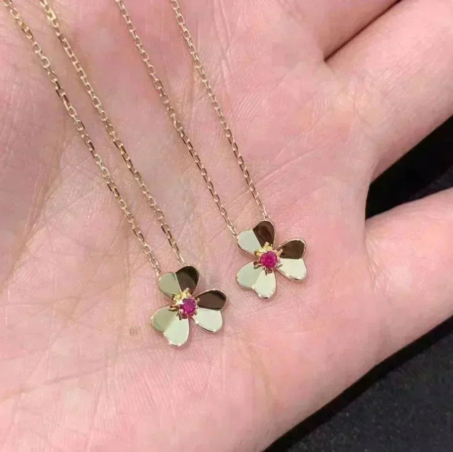 [Elowen jewels ]FRIVOLE GOLDENE BLUMENKETTE