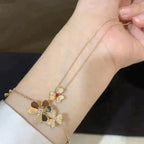 [Elowen jewels ]FRIVOLE GOLDENE BLUMENKETTE
