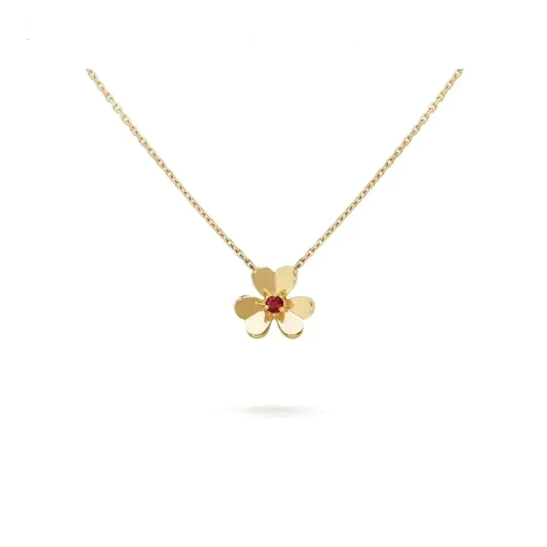 [Elowen jewels ]FRIVOLE GOLDENE BLUMENKETTE