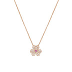 [Elowen jewels ]FRIVOLE ROSE GOLD FLOWER DIAMOND NECKLACE