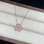 [Elowen jewels ]FRIVOLE ROSE GOLD FLOWER DIAMOND NECKLACE