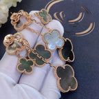 [Elowen jewels] CLOVER OHRRINGE DUNKLES PERLMUTT 4 MOTIVE ROSÉGOLD