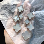 [Elowen Jewels] CLOVER OHRRINGE WEISSES PERLMUTT 4 MOTIVE SILBER