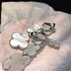 [Elowen Jewels] CLOVER OHRRINGE WEISSES PERLMUTT 4 MOTIVE SILBER
