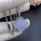 [Elowen jewels ]クローバーシルバーカルセドニービッグクローバーネックレス