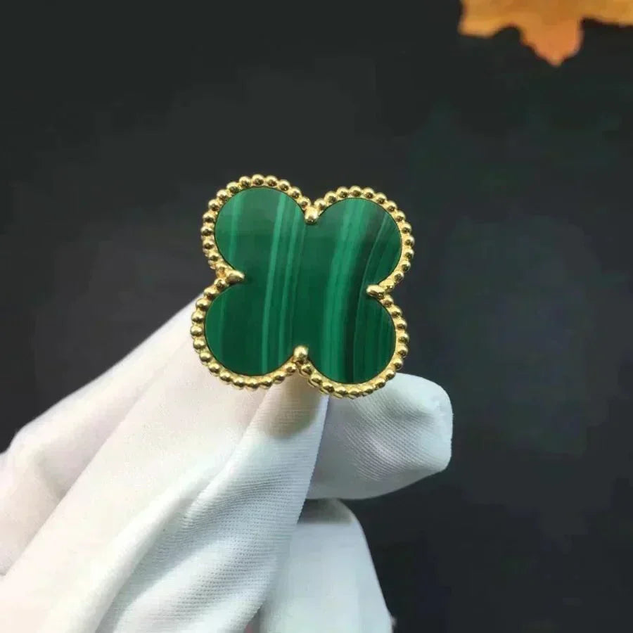 [Elowen jewels ]CLOVER MALACHITE RING