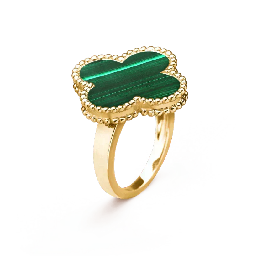 [Elowen jewels ]CLOVER MALACHITE RING