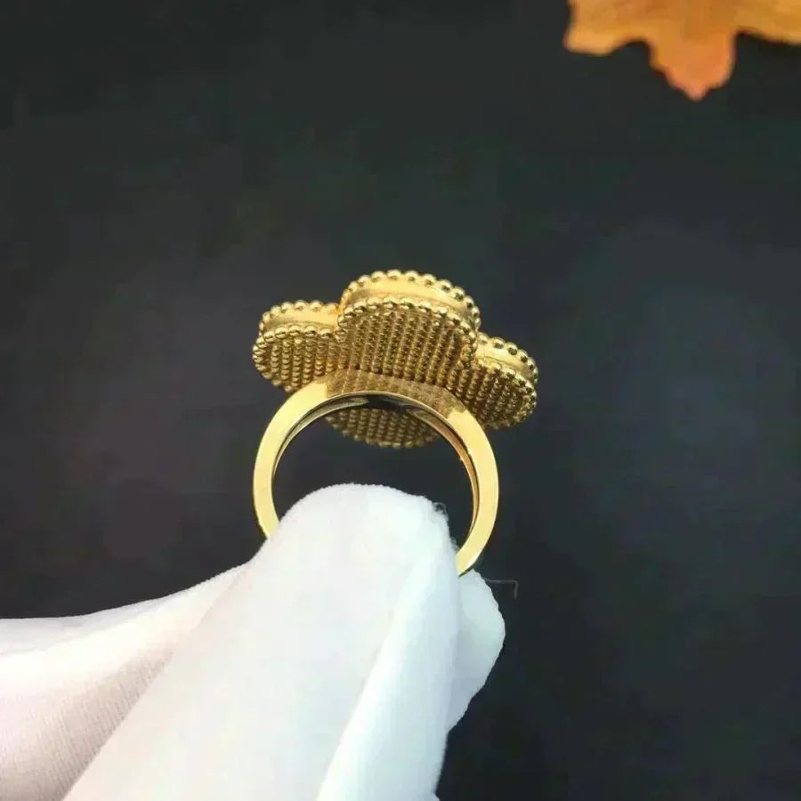 [Elowen jewels ]CLOVER MALACHITE RING