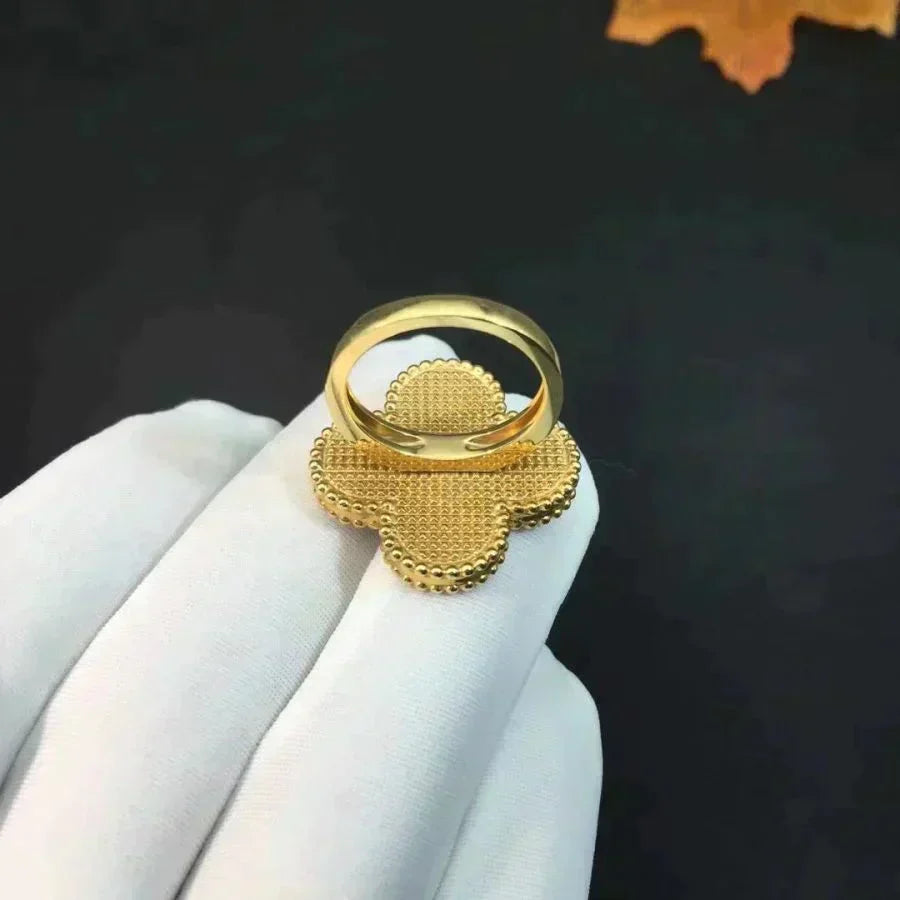 [Elowen jewels ]CLOVER MALACHITE RING