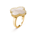 [Elowen jewels ]CLOVER WHITE MOP RING
