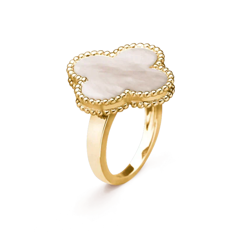 [Elowen jewels ]CLOVER WHITE MOP RING