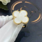 [Elowen jewels ]CLOVER WHITE MOP RING
