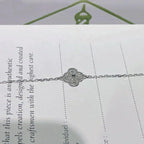 [Elowen jewels ]CLOVER EINZELBLUMEN-ARMBAND SILBER