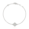 [Elowen jewels ]CLOVER EINZELBLUMEN-ARMBAND SILBER