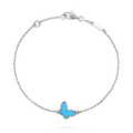 [Elowen jewels ]SCHMETTERLING TÜRKIS SCHMETTERLINGSARMBAND SILBER