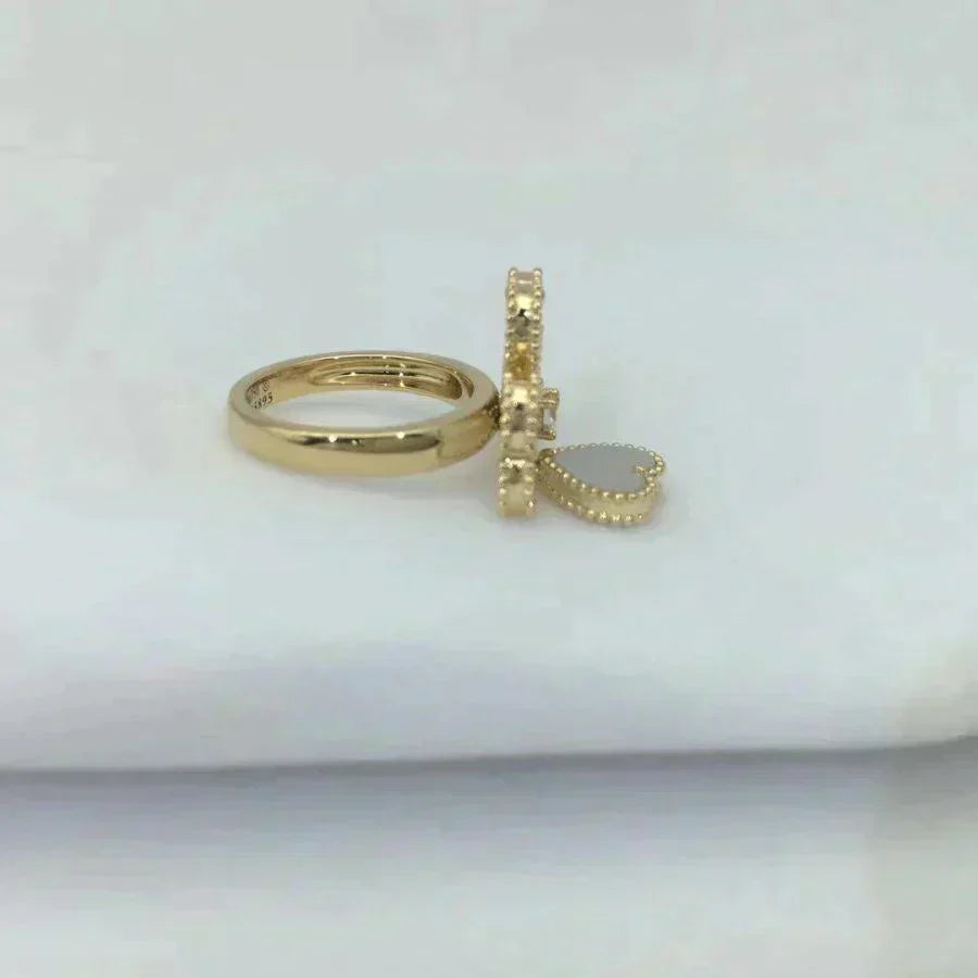 [Elowen jewels ]SWEET CLOVER WHITE MOP RING