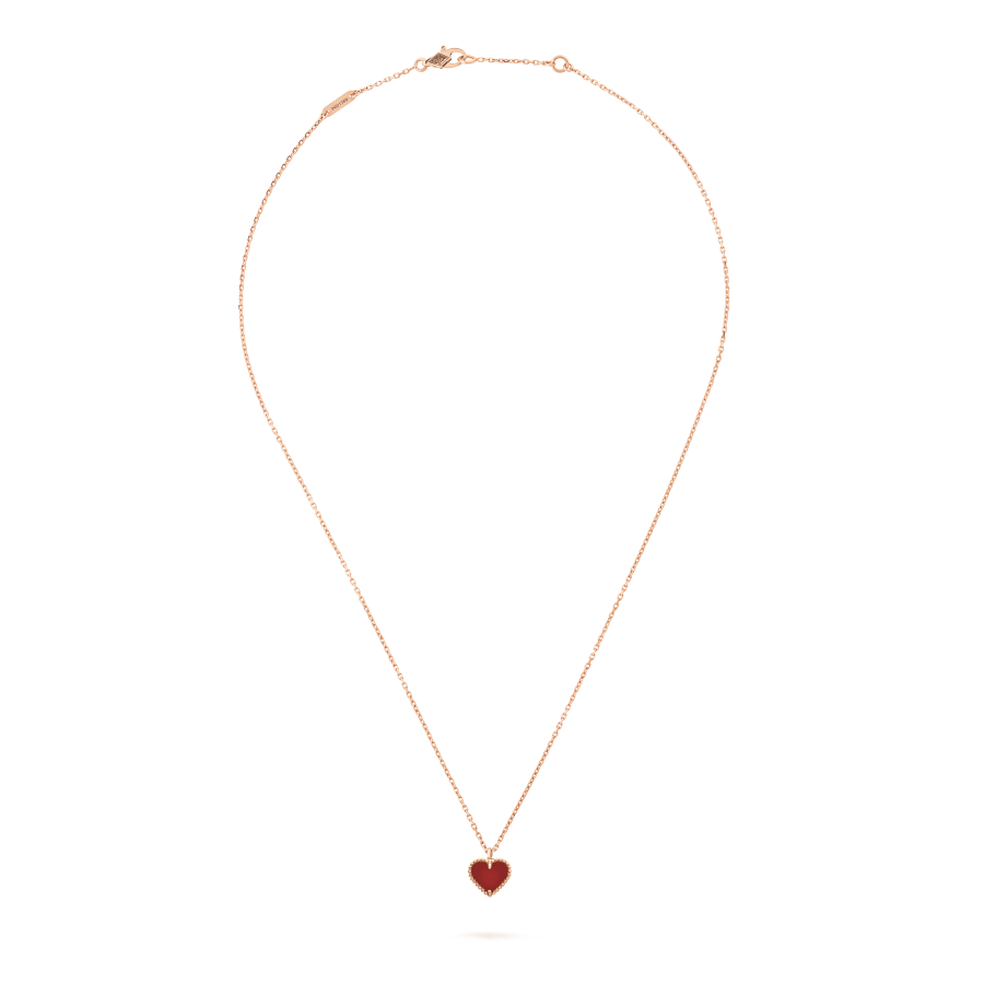 [Elowen jewels ]SWEET CLOVER CARNELIAN HEART NECKLACE