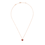 [Elowen jewels ]SWEET CLOVER CARNELIAN HEART NECKLACE