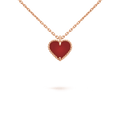 [Elowen jewels ]SWEET CLOVER CARNELIAN HEART NECKLACE