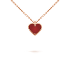 [Elowen jewels ]SWEET CLOVER CARNELIAN HEART NECKLACE