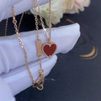 [Elowen jewels ]SWEET CLOVER CARNELIAN HEART NECKLACE