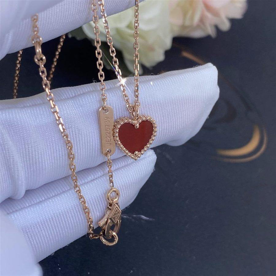 [Elowen jewels ]SWEET CLOVER CARNELIAN HEART NECKLACE