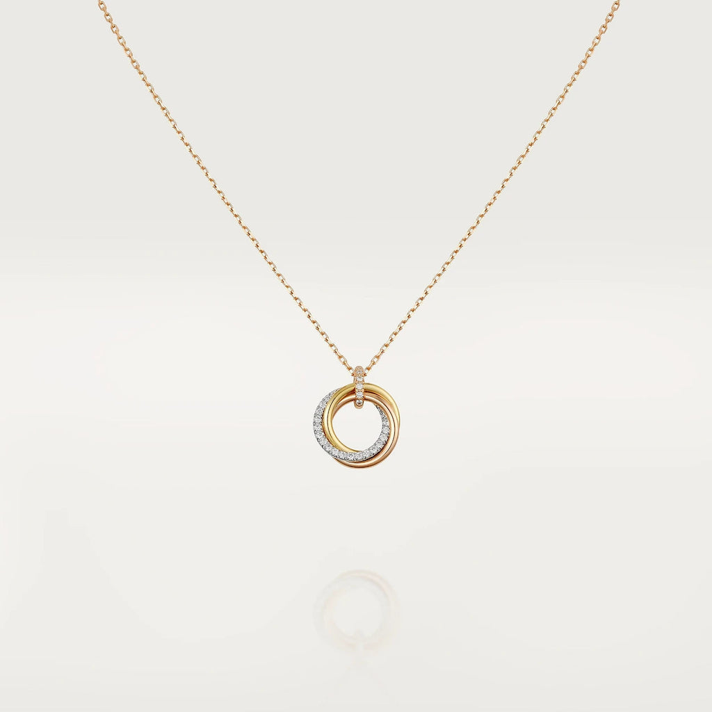 [Elowen jewels ]TRINITY-HALSKETTE SILBER GOLD ROSÉGOLD DIAMANTEN