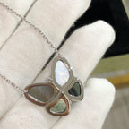 [Elowen jewels ]GROSSER SCHMETTERLINGS-SILBERANHÄNGER MIT DIAMANTHALSKETTE