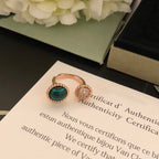 [Elowen jewels ]PERLEE COULEURS DIAMOND ROSE GOLD BETWEEN THE FINGER RING