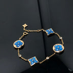 [Elowen jewels ]STERN UND SONNE 4 MOTIVE BLAUES ARMBAND