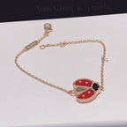 [Elowen jewels ]LUCKY SPRING 1 MOTIF PINK GOLD BRACELET