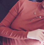 [Elowen jewels ]LUCKY SPRING 4 MOTIFS ROSE GOLD NECKLACE