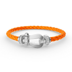 [Elowen jewels ]FORCE LARGE HORSESHOE HALF DIAMOND BRACELET SILVER