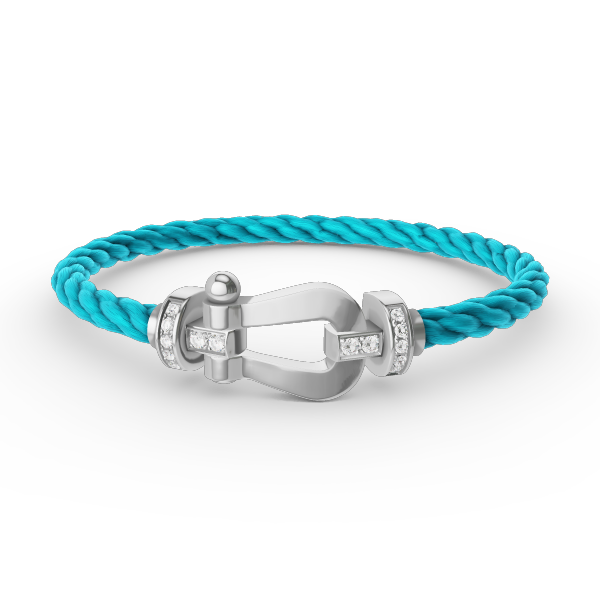 [Elowen jewels ]FORCE LARGE HORSESHOE HALF DIAMOND BRACELET SILVER