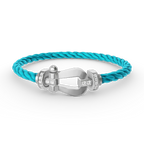 [Elowen jewels ]FORCE LARGE HORSESHOE HALF DIAMOND BRACELET SILVER