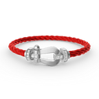 [Elowen jewels ]FORCE LARGE HORSESHOE HALF DIAMOND BRACELET SILVER
