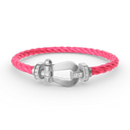 [Elowen jewels ]FORCE LARGE HORSESHOE HALF DIAMOND BRACELET SILVER