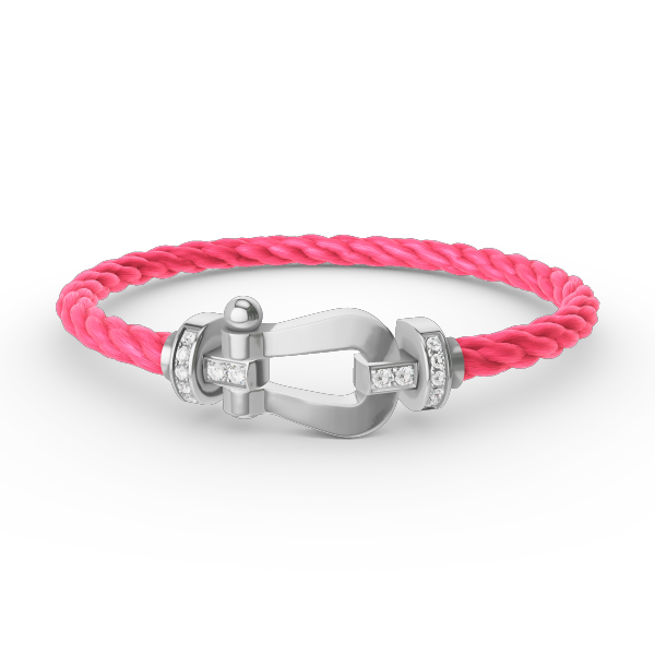 [Elowen jewels ]FORCE LARGE HORSESHOE HALF DIAMOND BRACELET SILVER