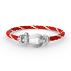 [Elowen jewels ]FORCE LARGE HORSESHOE HALF DIAMOND BRACELET SILVER