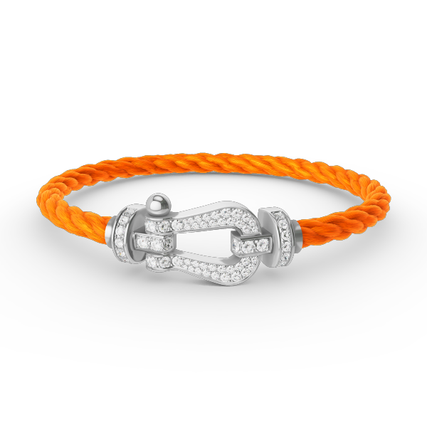 [Elowen jewels ]FORCE LARGE HORSESHOE FULL DIAMOND BRACELET SILVER