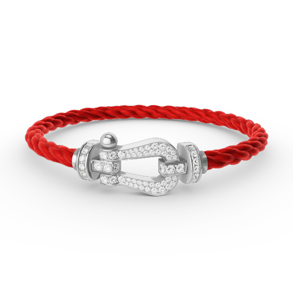 [Elowen Jewels]FORCE LARGE HORSESHOE FULL DIAMOND BRACELET SILVER
