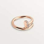 [Elowen jewels ]JUSTE RING 2.65MM PINK GOLD DIAMOND