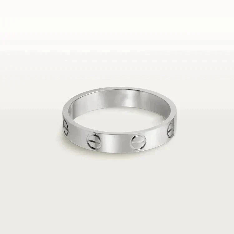[Elowen jewels ]LIEBESRING 4MM 1 DIAMANT SILBER