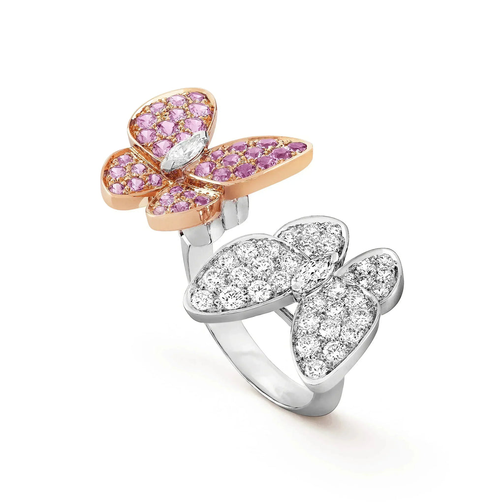 [Elowen jewels ]TWIN BUTTERFLY DIAMOND RING