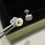 [Elowen jewels ]CLOVER MINI DIAMOND STUD EARRINGS