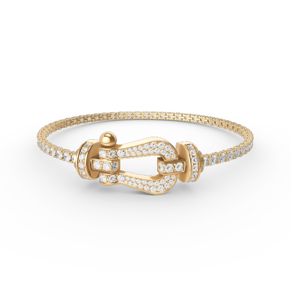 [Elowen jewels ]FORCE  LARGE HORSESHOE FULL DIAMOND TENNIS BRACELET